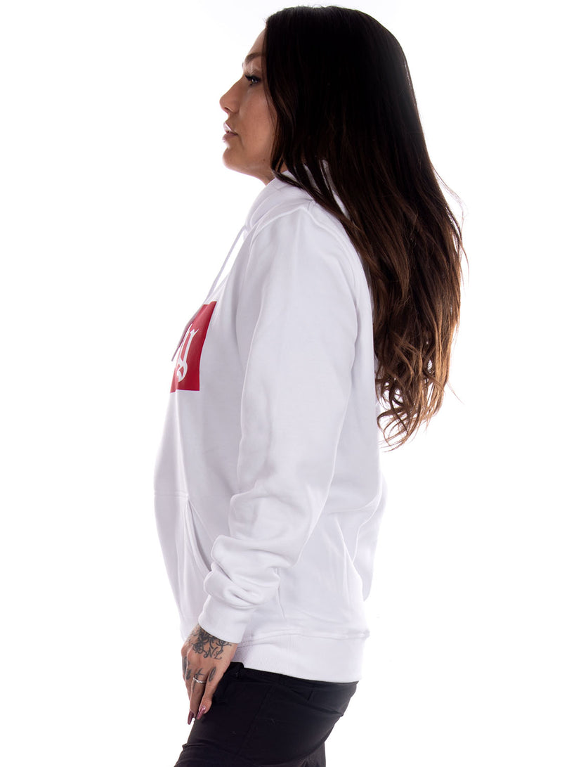 White N Red Unisex Hoodie