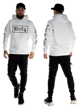 Unisex Hoodie, White N Black