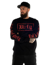 Sweatshirt, Black N Red