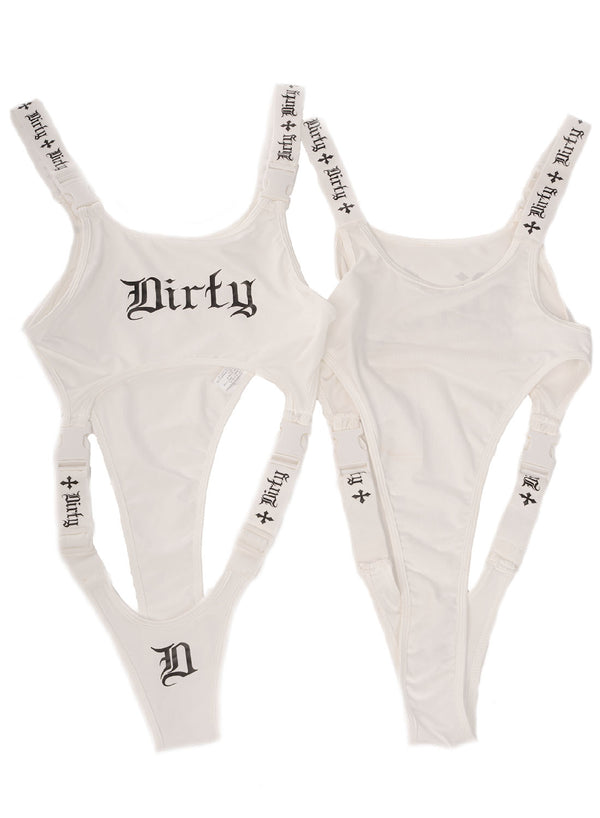 Buckle Up Body, White N Black